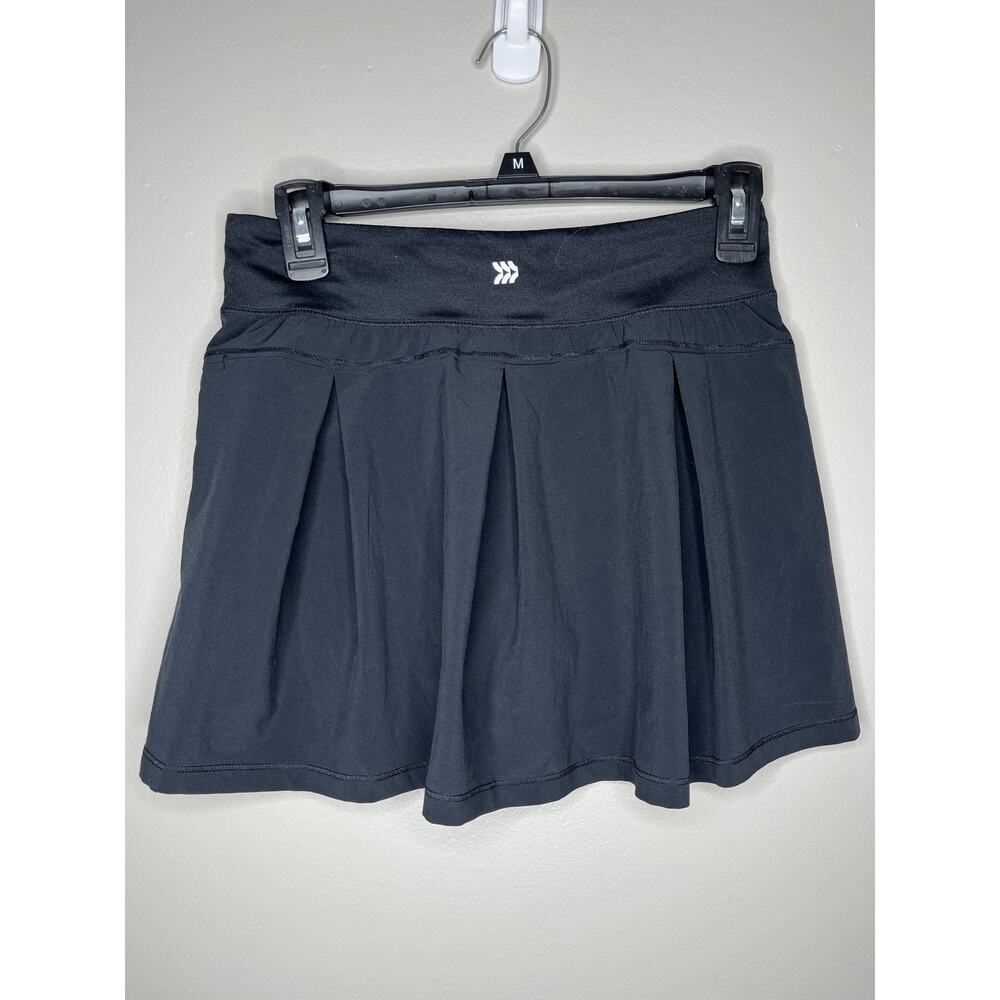 All In Motion Black Pleated Mini Golf Tennis Skirt Girls Size XL 14/15 - Picture 2 of 4